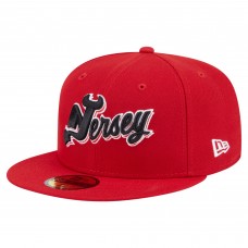 Бейсболка New Jersey Devils New Era Red Deceptor 59FIFTY