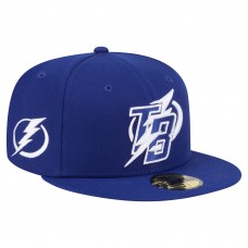 Бейсболка Tampa Bay Lightning New Era Navy Deceptor 59FIFTY