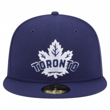 Бейсболка Toronto Maple Leafs New Era Navy Deceptor 59FIFTY
