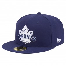 Бейсболка Toronto Maple Leafs New Era Navy Deceptor 59FIFTY
