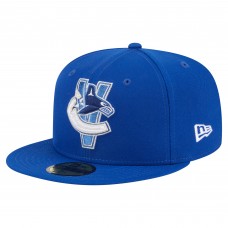 Бейсболка Vancouver Canucks New Era Blue Deceptor 59FIFTY