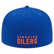 Бейсболка Edmonton Oilers New Era Royal Deceptor 59FIFTY
