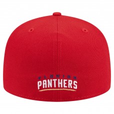 Бейсболка Florida Panthers New Era Red Deceptor 59FIFTY Бейсболка Florida Panthers New Era Red Deceptor 59FIFTY