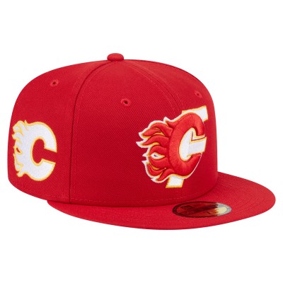 Бейсболка Calgary Flames New Era Red Deceptor 59FIFTY