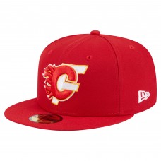 Бейсболка Calgary Flames New Era Red Deceptor 59FIFTY