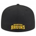 Бейсболка Boston Bruins New Era Black Deceptor 59FIFTY