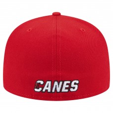 Бейсболка Carolina Hurricanes New Era Red Deceptor 59FIFTY