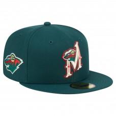 Бейсболка Minnesota Wild New Era Green Deceptor 59FIFTY