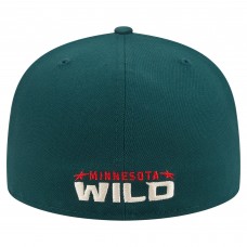 Бейсболка Minnesota Wild New Era Green Deceptor 59FIFTY
