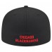 Бейсболка Chicago Blackhawks New Era Black Deceptor 59FIFTY