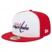 Бейсболка Washington Capitals New Era White/Red Repeat Two-Tone 59FIFTY
