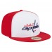 Бейсболка Washington Capitals New Era White/Red Repeat Two-Tone 59FIFTY