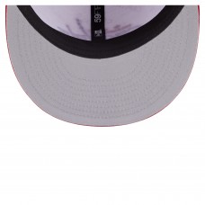 Бейсболка Washington Capitals New Era White/Red Repeat Two-Tone 59FIFTY