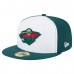 Бейсболка Minnesota Wild New Era White/Green Repeat Two-Tone 59FIFTY