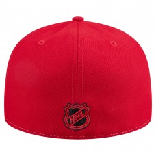 Бейсболка New Jersey Devils New Era White/Red Repeat Two-Tone 59FIFTY
