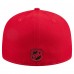 Бейсболка New Jersey Devils New Era White/Red Repeat Two-Tone 59FIFTY