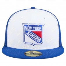 Бейсболка New York Rangers New Era White/Blue Repeat Two-Tone 59FIFTY Бейсболка New York Rangers New Era White/Blue Repeat Two-Tone 59FIFTY