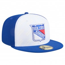 Бейсболка New York Rangers New Era White/Blue Repeat Two-Tone 59FIFTY Бейсболка New York Rangers New Era White/Blue Repeat Two-Tone 59FIFTY