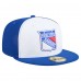 Бейсболка New York Rangers New Era White/Blue Repeat Two-Tone 59FIFTY