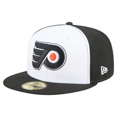 Бейсболка Philadelphia Flyers New Era White/Black Repeat Two-Tone 59FIFTY