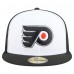 Бейсболка Philadelphia Flyers New Era White/Black Repeat Two-Tone 59FIFTY