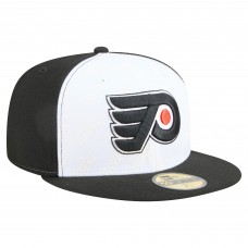 Бейсболка Philadelphia Flyers New Era White/Black Repeat Two-Tone 59FIFTY