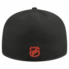 Бейсболка Philadelphia Flyers New Era White/Black Repeat Two-Tone 59FIFTY