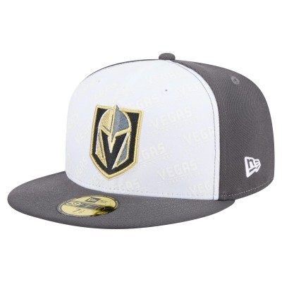 Бейсболка Vegas Golden Knights New Era White/Gray Repeat Two-Tone 59FIFTY
