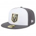 Бейсболка Vegas Golden Knights New Era White/Gray Repeat Two-Tone 59FIFTY