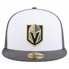 Бейсболка Vegas Golden Knights New Era White/Gray Repeat Two-Tone 59FIFTY