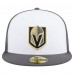Бейсболка Vegas Golden Knights New Era White/Gray Repeat Two-Tone 59FIFTY