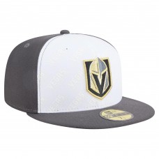 Бейсболка Vegas Golden Knights New Era White/Gray Repeat Two-Tone 59FIFTY