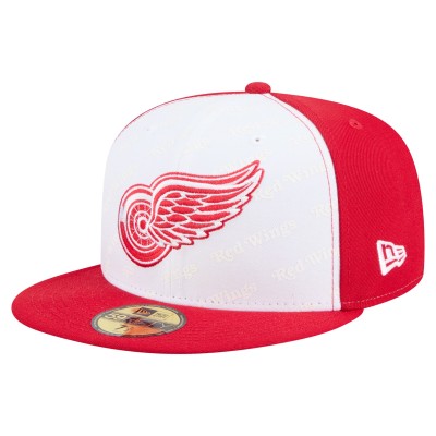 Бейсболка Detroit Red Wings New Era White/Red Repeat Two-Tone 59FIFTY