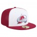 Бейсболка Colorado Avalanche New Era White/Burgundy Repeat Two-Tone 59FIFTY