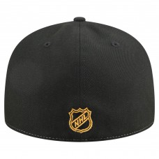 Бейсболка Boston Bruins New Era White/Black Repeat Two-Tone 59FIFTY