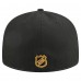 Бейсболка Boston Bruins New Era White/Black Repeat Two-Tone 59FIFTY