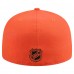 Бейсболка Anaheim Ducks New Era White/Orange Repeat Two-Tone 59FIFTY