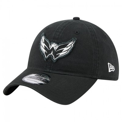 Бейсболка Washington Capitals New Era Black Stamp Fabric Applique 9TWENTY