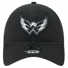 Бейсболка Washington Capitals New Era Black Stamp Fabric Applique 9TWENTY