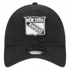 Бейсболка New York Rangers New Era Black Stamp Fabric Applique 9TWENTY Бейсболка New York Rangers New Era Black Stamp Fabric Applique 9TWENTY