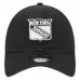 Бейсболка New York Rangers New Era Black Stamp Fabric Applique 9TWENTY