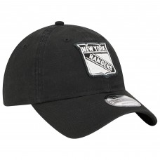 Бейсболка New York Rangers New Era Black Stamp Fabric Applique 9TWENTY Бейсболка New York Rangers New Era Black Stamp Fabric Applique 9TWENTY
