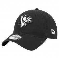 Бейсболка Pittsburgh Penguins New Era Black Stamp Fabric Applique 9TWENTY