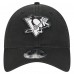 Бейсболка Pittsburgh Penguins New Era Black Stamp Fabric Applique 9TWENTY