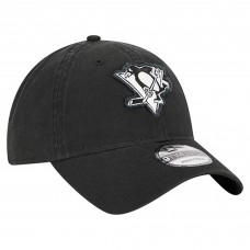 Бейсболка Pittsburgh Penguins New Era Black Stamp Fabric Applique 9TWENTY