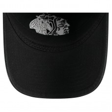 Бейсболка Chicago Blackhawks New Era Black Stamp Fabric Applique 9TWENTY Бейсболка Chicago Blackhawks New Era Black Stamp Fabric Applique 9TWENTY
