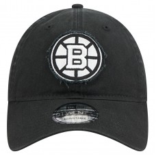Бейсболка Boston Bruins New Era Black Stamp Fabric Applique 9TWENTY