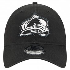 Бейсболка Colorado Avalanche New Era Black Stamp Fabric Applique 9TWENTY