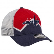 Бейсболка Washington Capitals New Era Navy/Red Hockey Sock 9FORTY A-Frame M-Crown