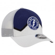Бейсболка Tampa Bay Lightning New Era White/Blue Hockey Sock 9FORTY A-Frame M-Crown